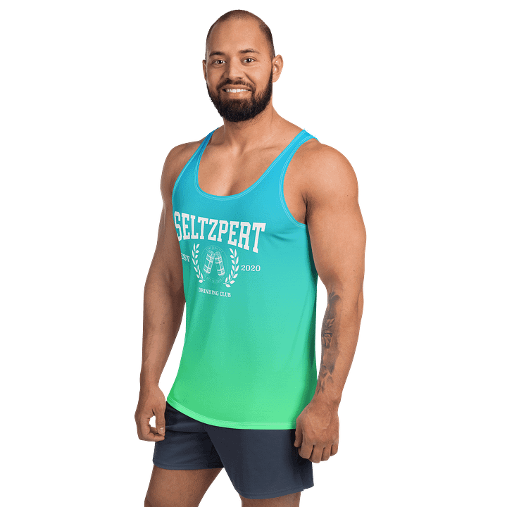 Seltzpert Drinking Club Blue Lagoon Men's Tank Top product image (2)