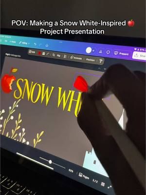 Makes reporting tasks much more bearable and actually fun lol… What template should I do next? #Snowwhite #snowwhiteandthesevendwarfs #snowwhiteliveaction #evilqueen #rachelzegler #galgadot #snowwhiteedit #powerpointtemplate #canvadesign #presentationdesign #canva #fypage #fyp #templateforyou #CreativeDesign 
