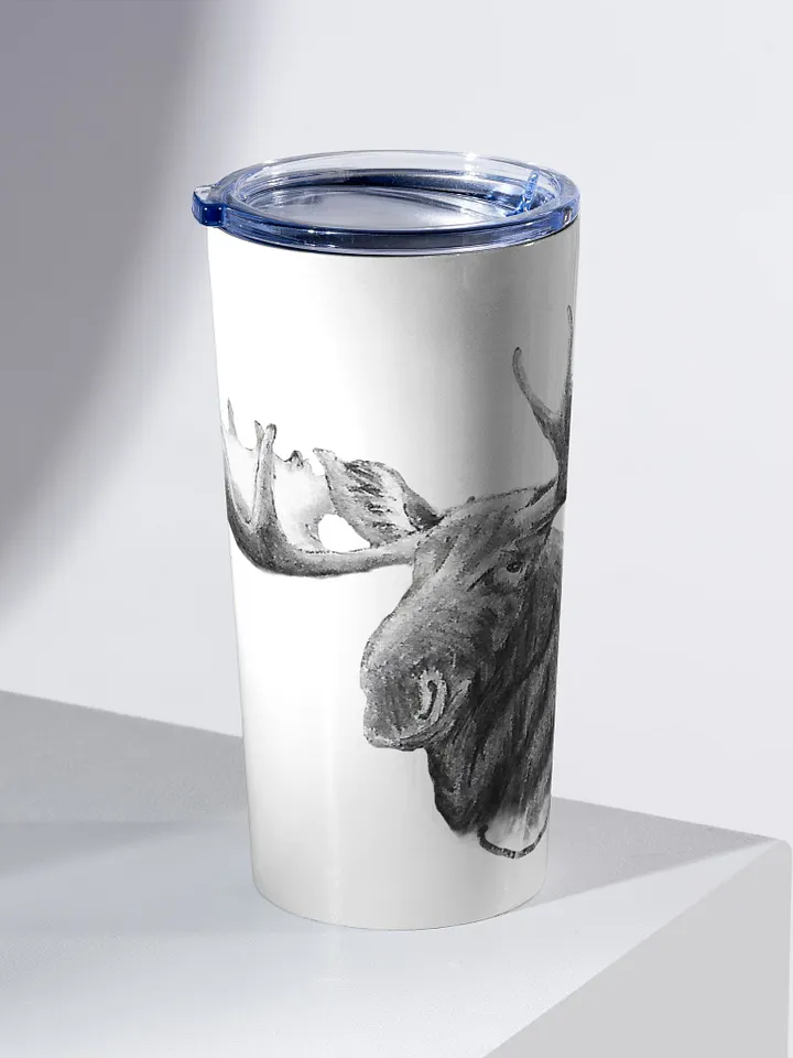 Moose Drawing Travel Cup product image (2)