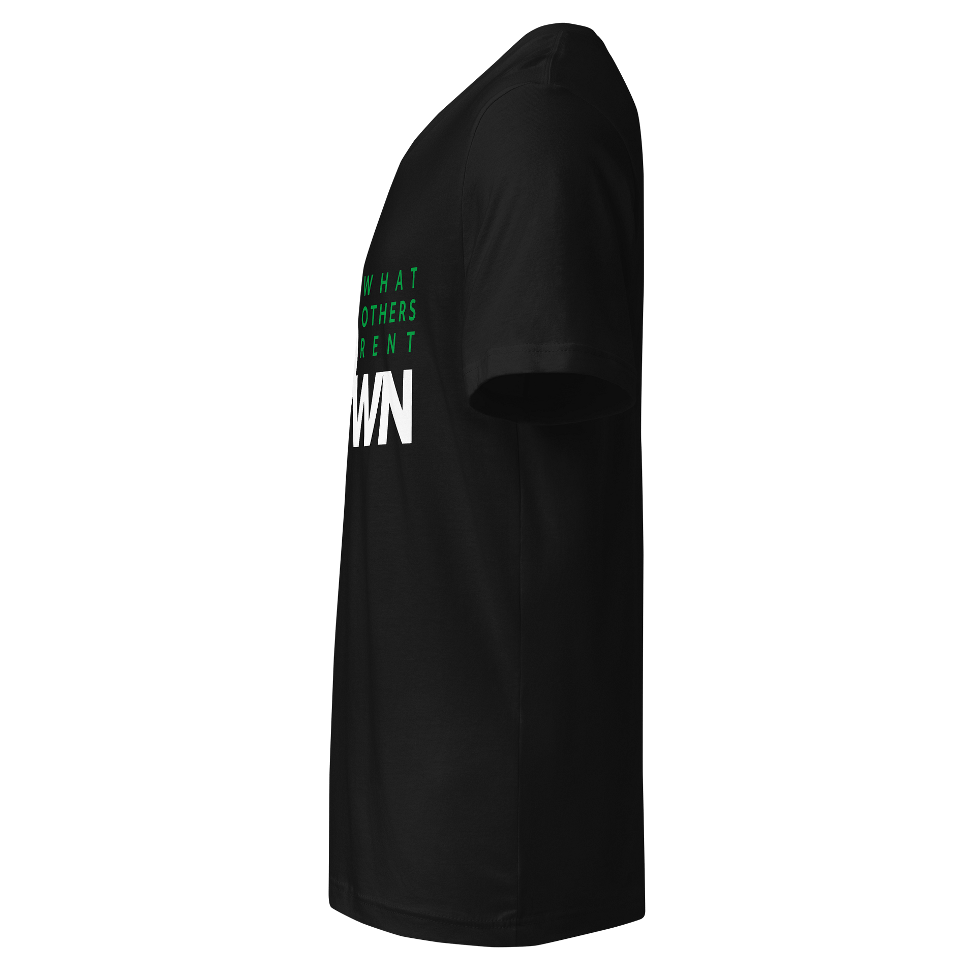 E-Estate “Own What Others Rent” V-Neck Tee (Unisex) product image (5)