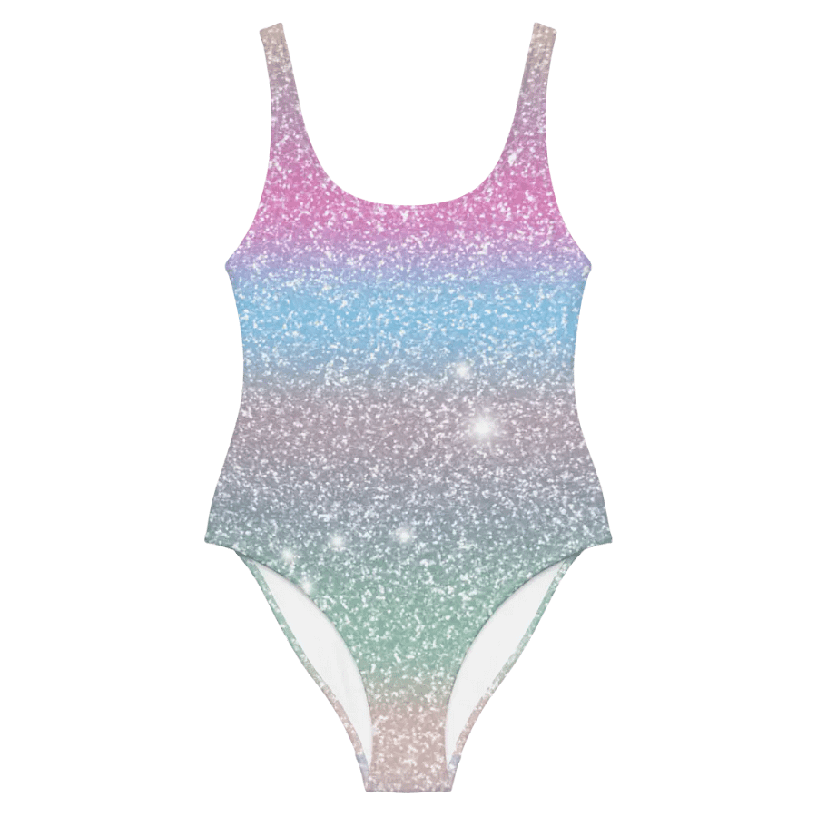 Glitter Unicorn Texture Design One Piece Swimsuit (6) product image (5)