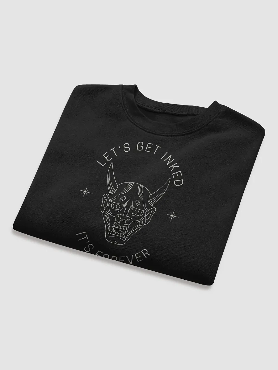 "Let’s Get Inked" Oni Mask Cropped Sweater product image (8)