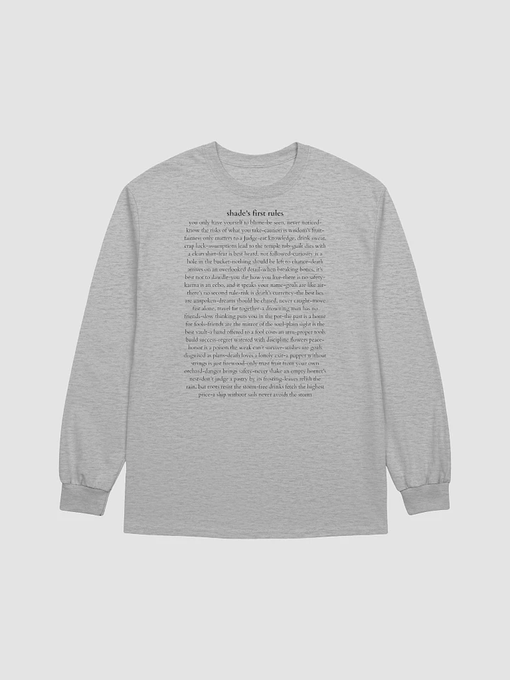 Long Tee - Shade Rules - Black Text product image (7)