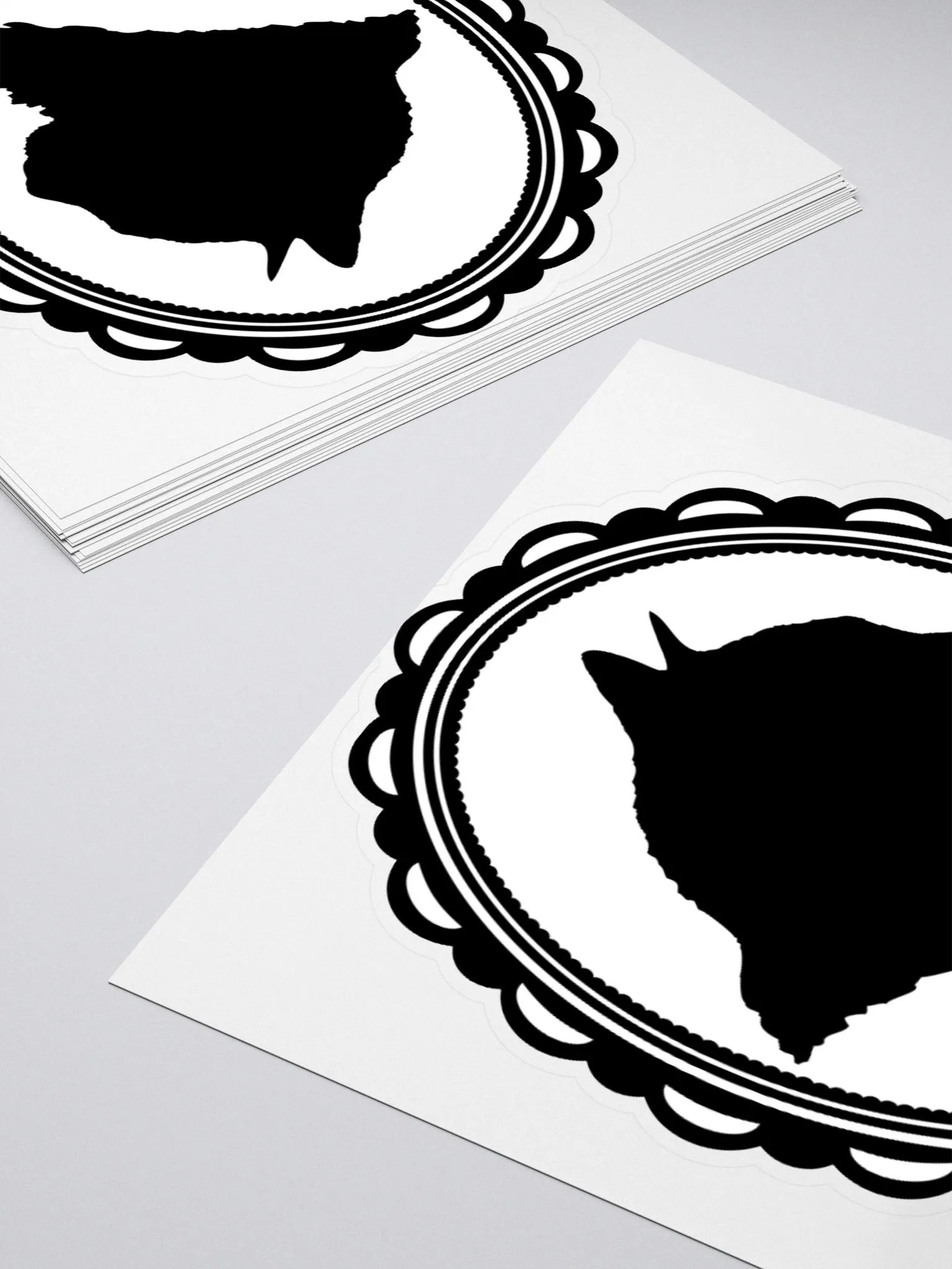 Cat Silhouette: To the Right Sticker product image (4)