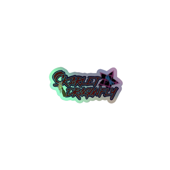 SlarletDragonfly Holographic Sticker product image (1)