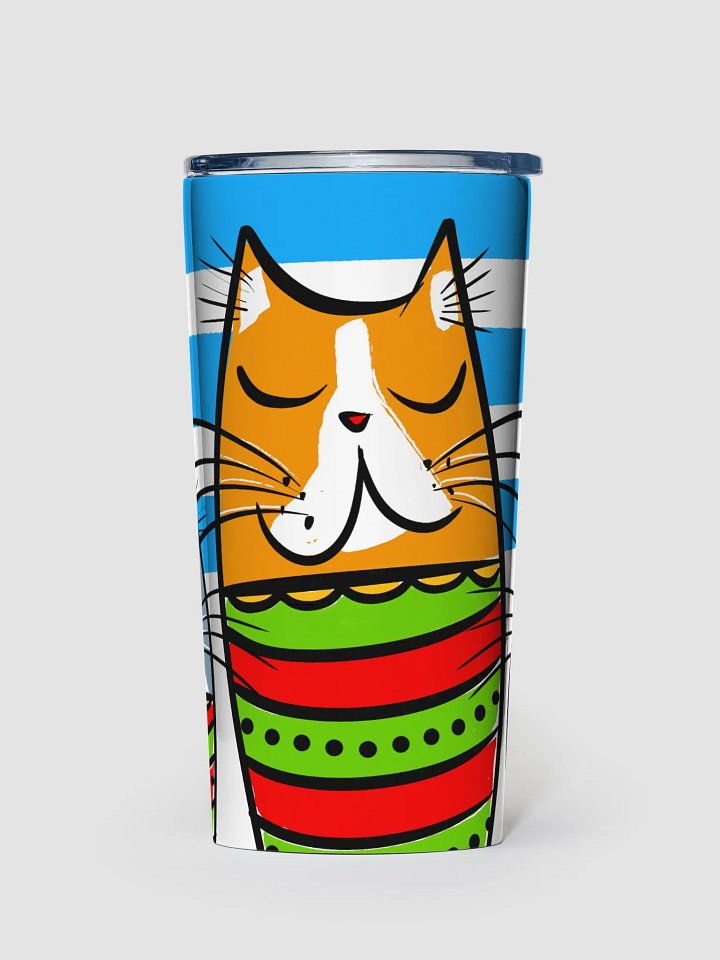 Zen Cats 20oz Stainless Steel Tumbler product image (1)