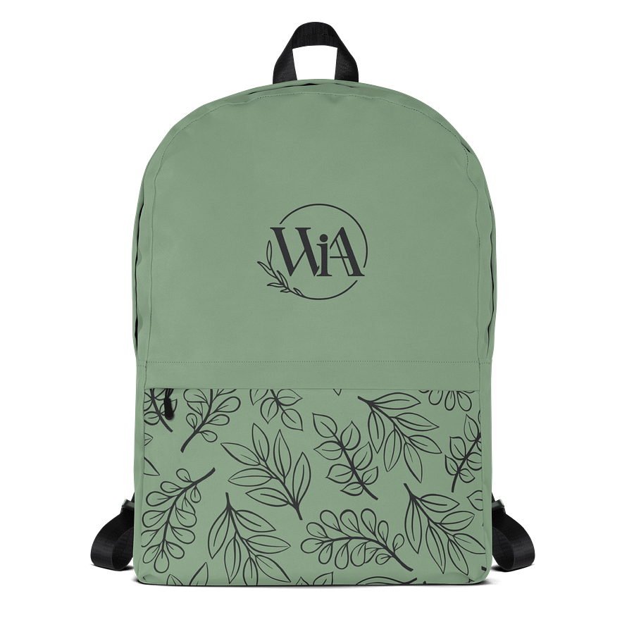 WIA Soft Green Leaf Backpack product image (1)