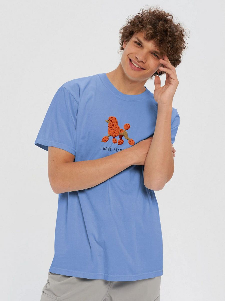 I Have Standards T-Shirt(Embroidered) of a Standard Poodle(Orange) product image (6)