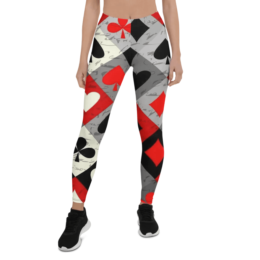 Leggings – Card Suit Art Print for Bold & Playful Style product image (1)