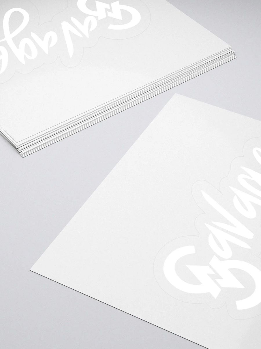 Savage Logo Sticker (White) product image (4)