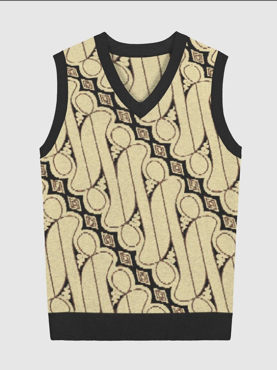 Batik Parang Rusak Knitted Relaxed Vest product image (1)