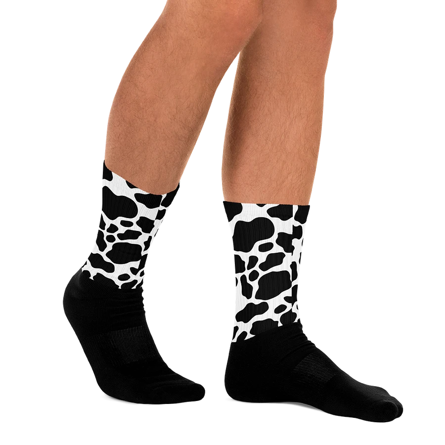 Cow Print Socks - Black & White product image (19)