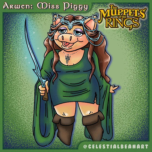 Another cast member of Muppets of the Rings complete! Thank you @killa_koala_ for choosing Arwen as this week's casting revea...