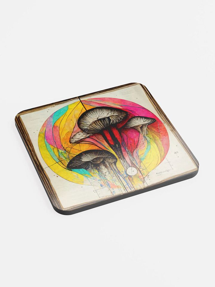 Psychedelic Shrooms Cork Coaster product image (2)