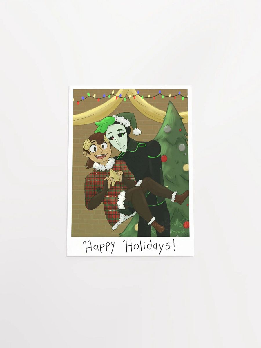 Soulsa and Alba Happy holidays Poster product image (4)