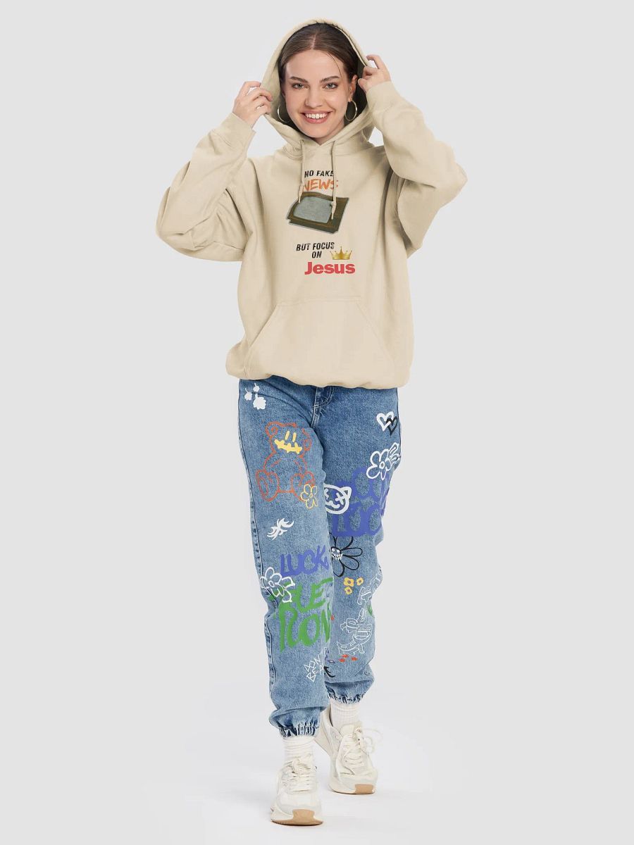 No Fake News Hoodie unisex product image (8)