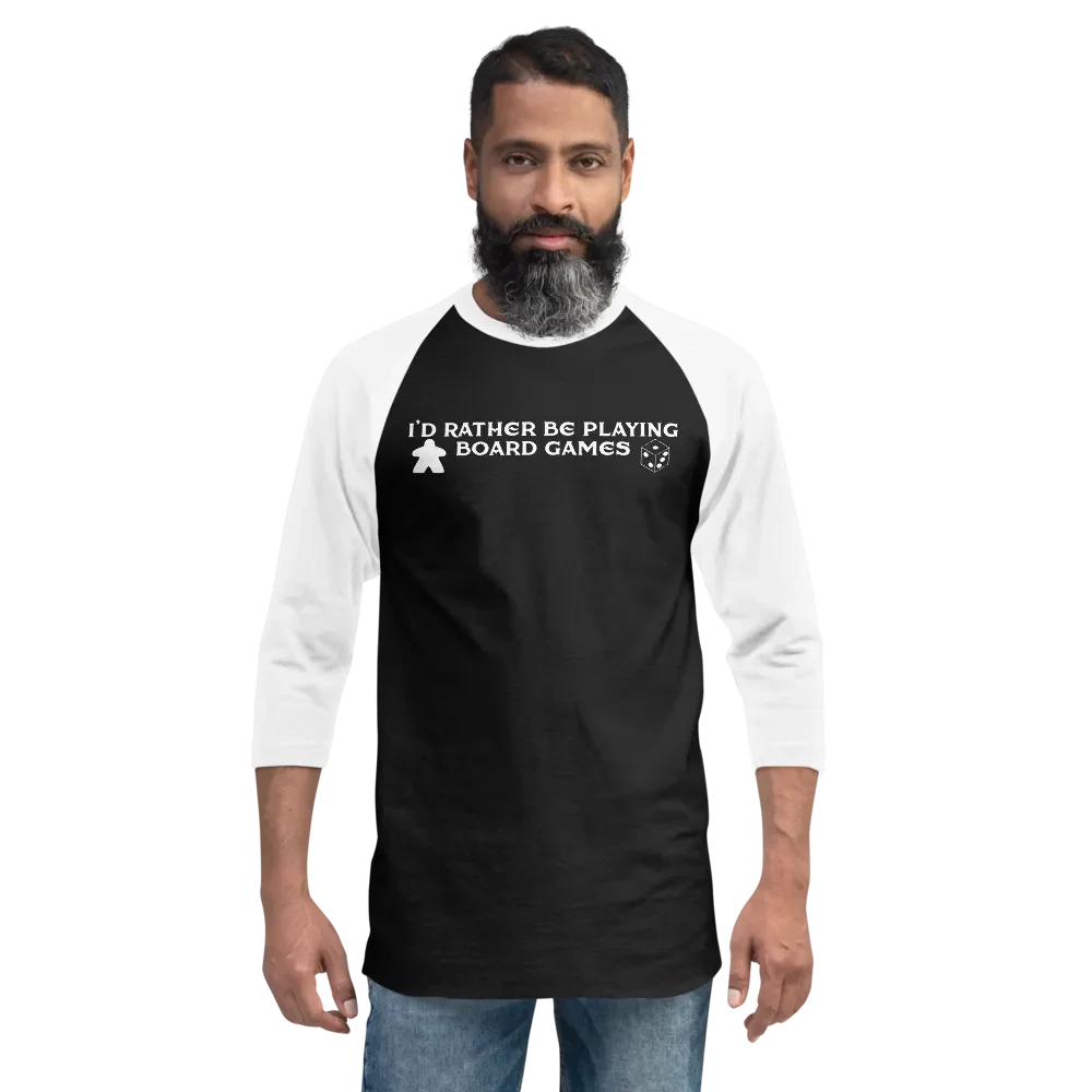I'd Rather Be Playing Board Games Baseball Tee product image (5)