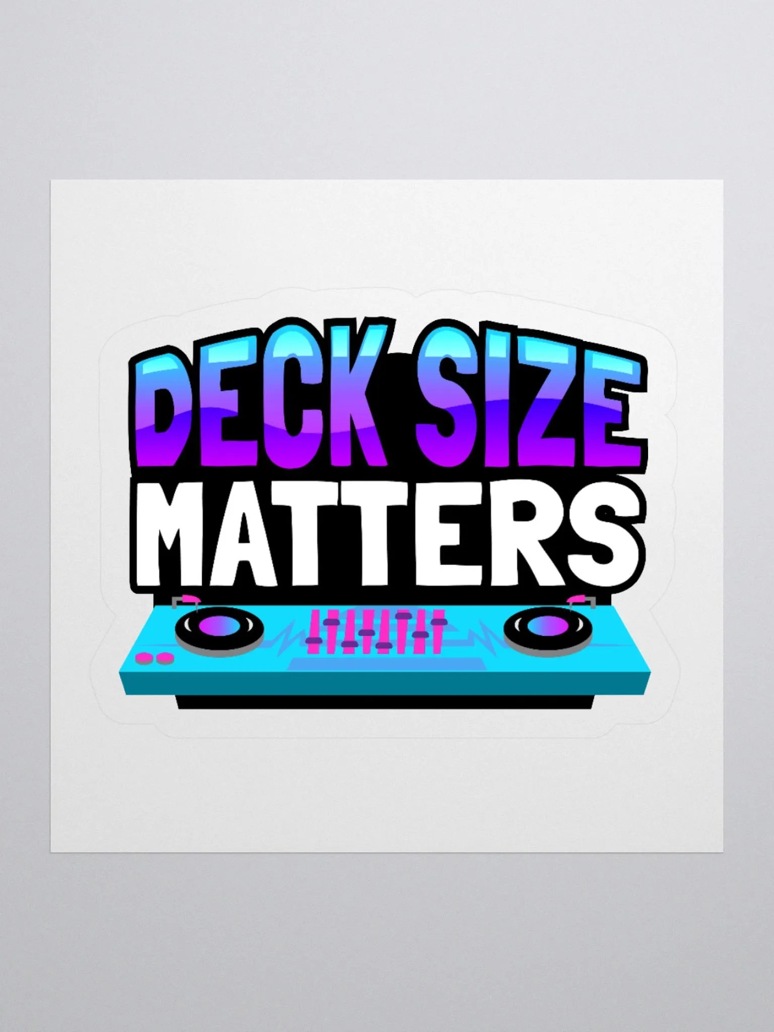 DECK SIZE MATTERS STICKER product image (3)