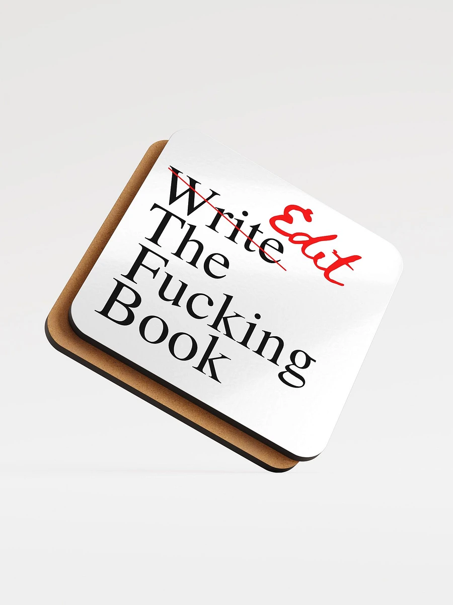 Edit the Fucking Book Cork Coaster product image (5)