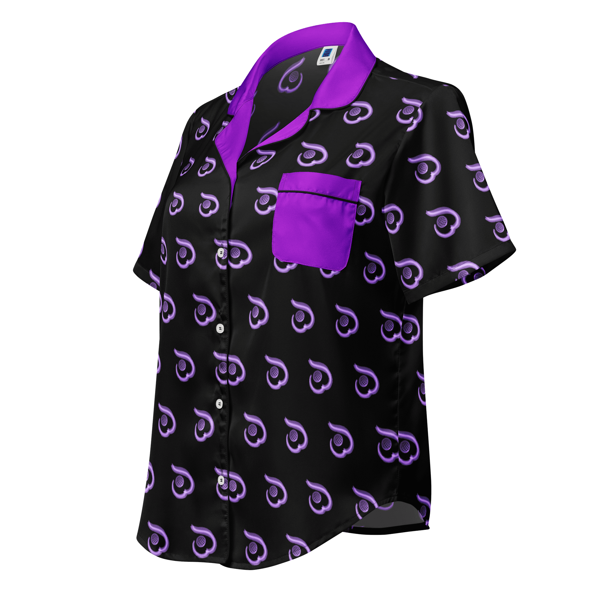 WILLOWISP Super Spy Patterned Short Sleeve Pajama Top product image (1)