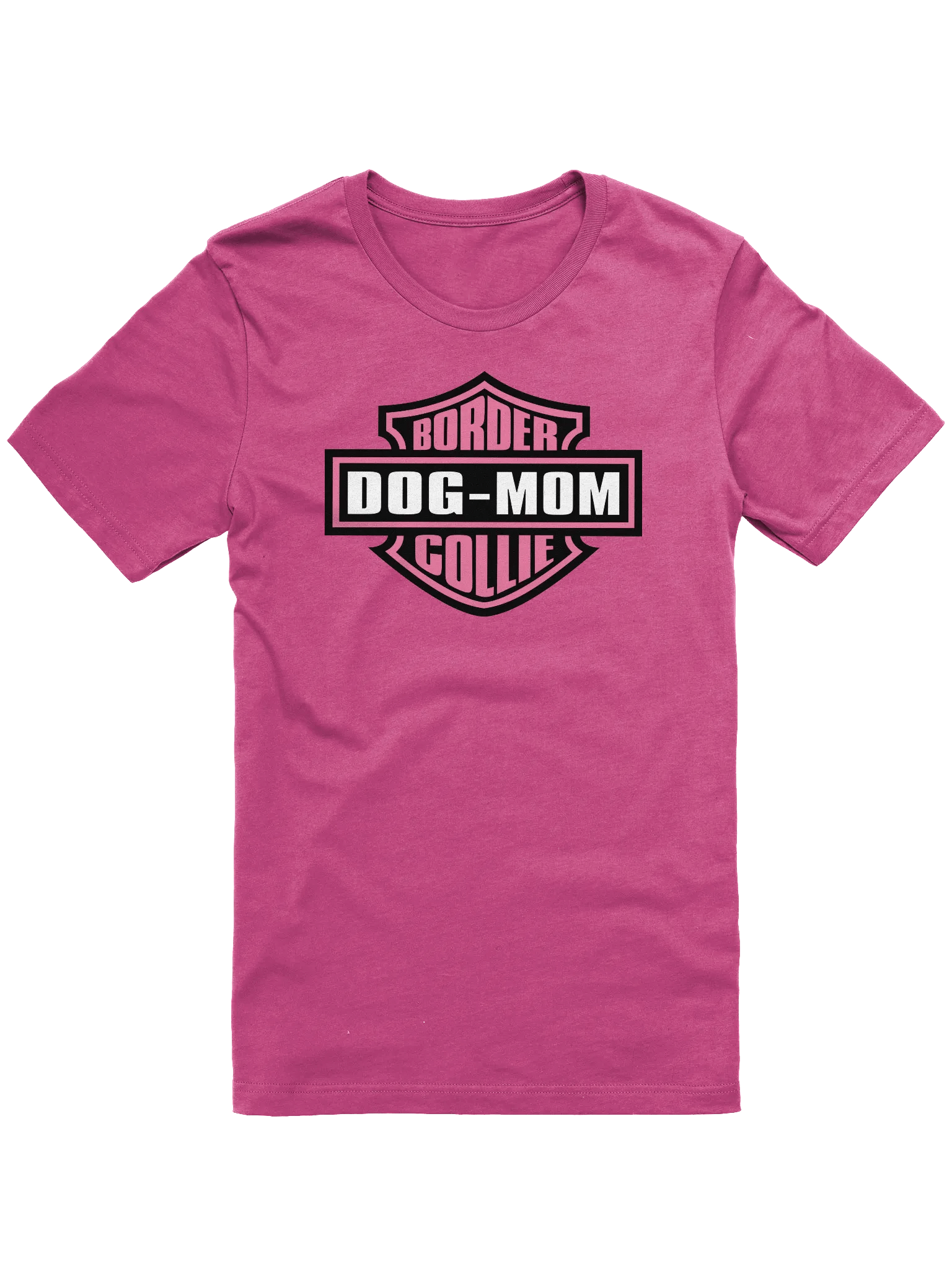 Pink Border Collie Dog Mom T-Shirt product image (1)
