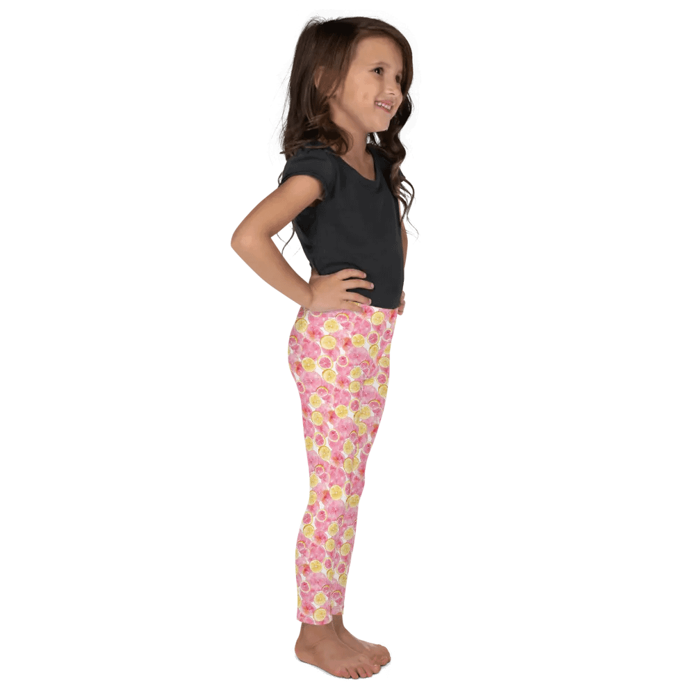 Spring 'Sweet Lemons' Leggings for Girls with small lemons product image (3)