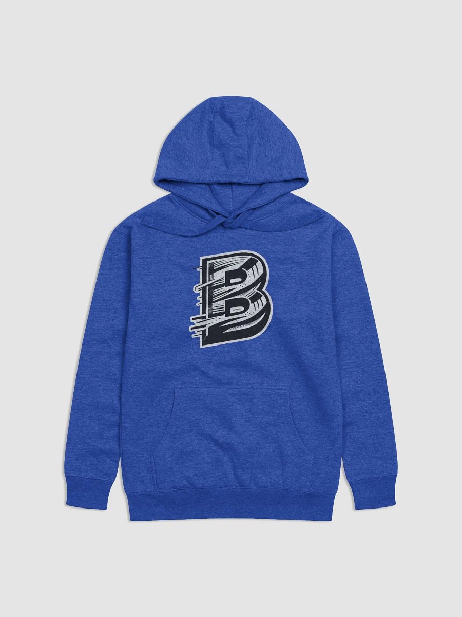 Dynamic Letter 'B' Unisex Premium Hoodie | AI Design initial B product image (1)