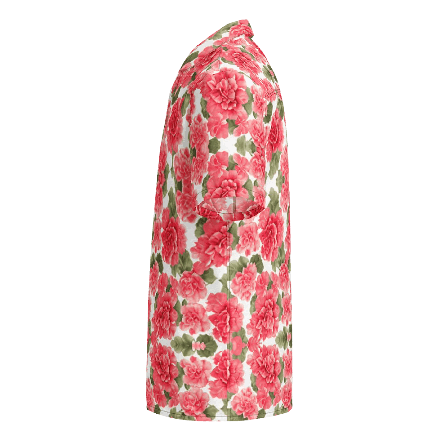 Floral Pattern Begonia Flowers Hawaiian Shirt product image (3)