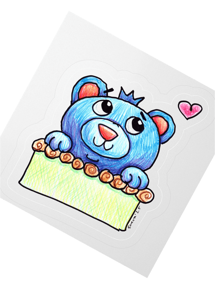 BlueBEARy Pie Sticker product image (2)