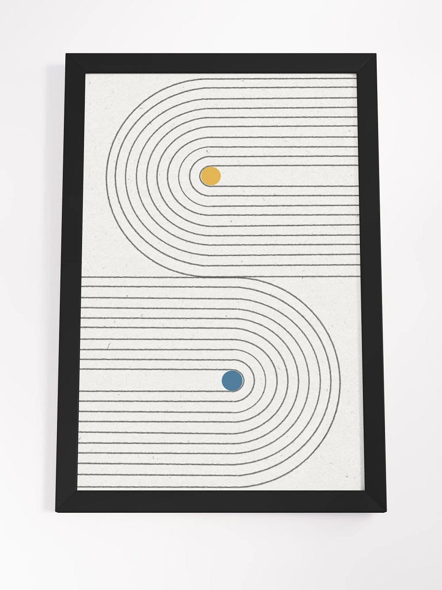 Concentric C Minimalist Poster | Modern Abstract Wall Art product image (2)