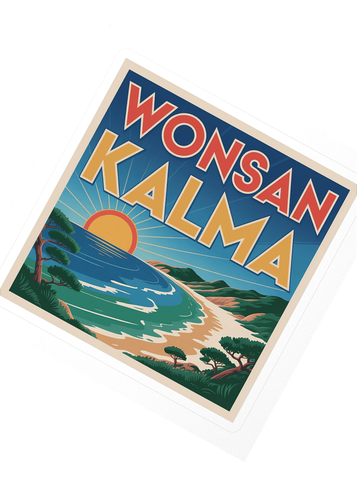 Wonsan Kalma Beach Resort Sticker (Square) — VP.STKR-02 product image (2)