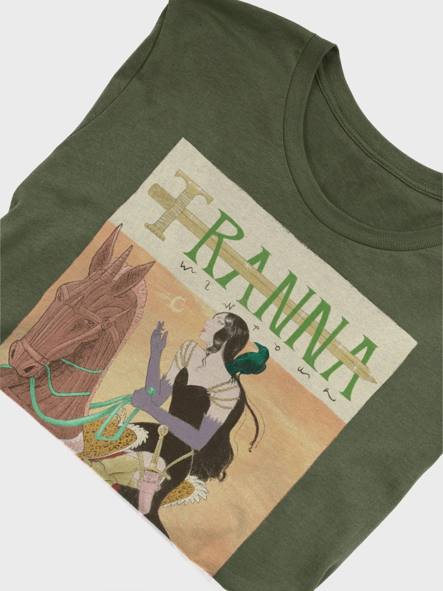 Tranna Wintour Warrior Goddess T-shirt (Green) product image (5)