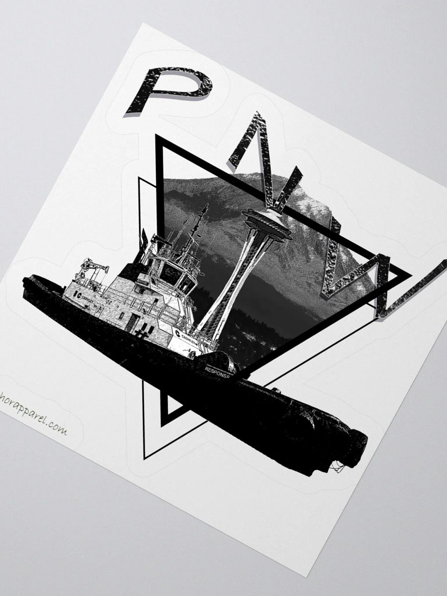 Tug Response Triangle-Mt Raine- PNW Kiss Cut Stickers product image (5)
