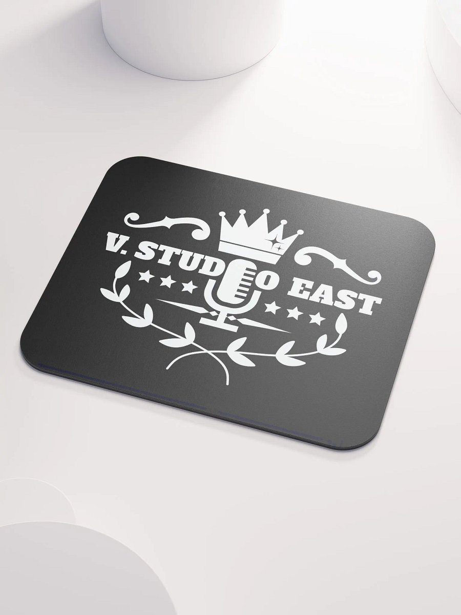 Black mousepad with white logo (small) product image (3)