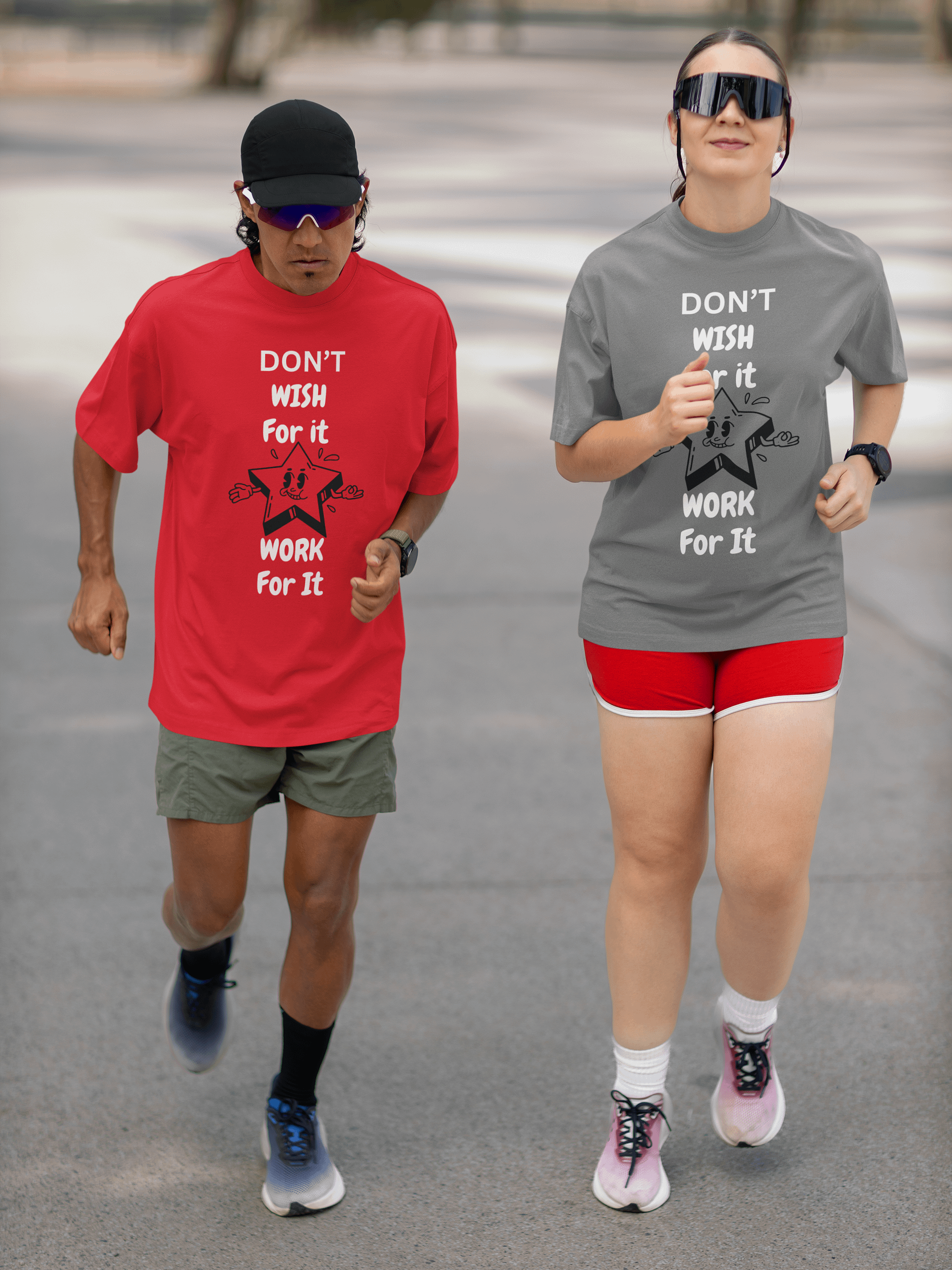 Work for it T-shirt Heavyweight (white text) product image (1)