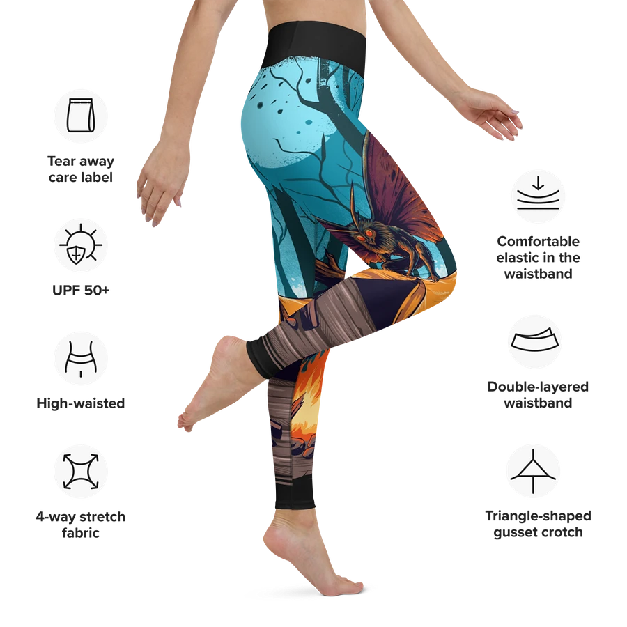 Eerie MothMan Forest Yoga Leggings product image (47)