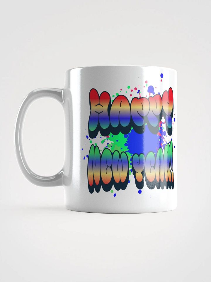 Happy New Years - Colorful Graffiti Design White Mug product image (1)