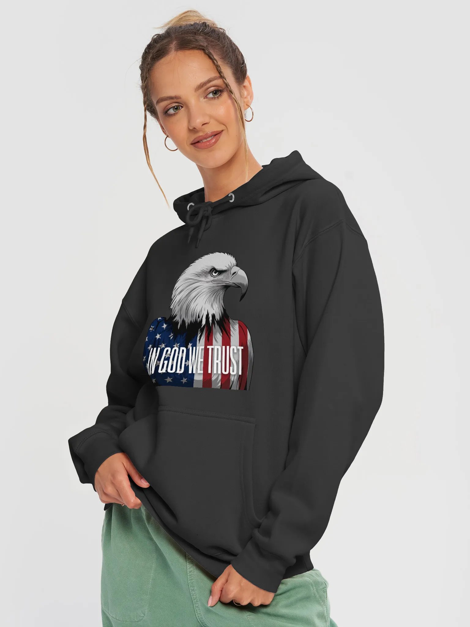 In God we trust Premium Hoodie product image (1)
