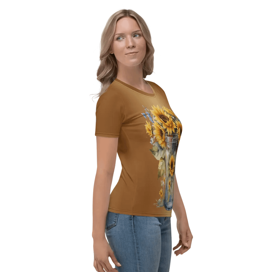 Floral Themed All Over Print T-shirt product image (5)