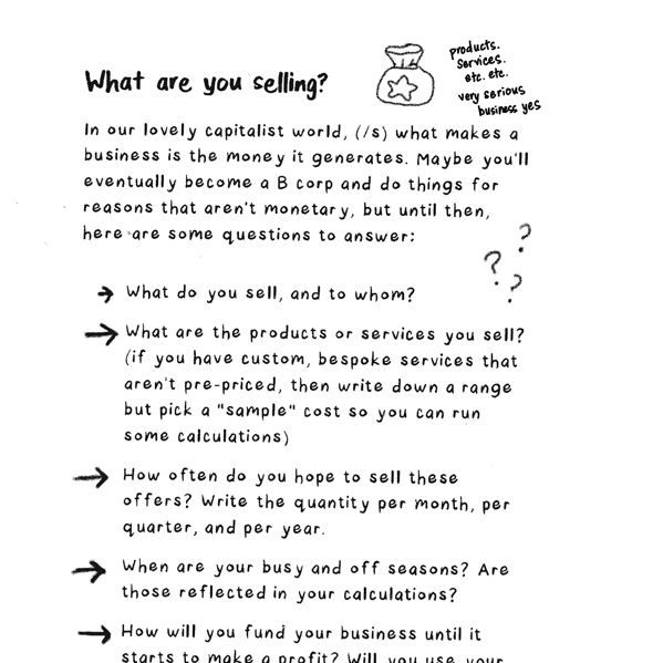 How to Make a Business Plan (Physical zine mailed to you) product image (3)