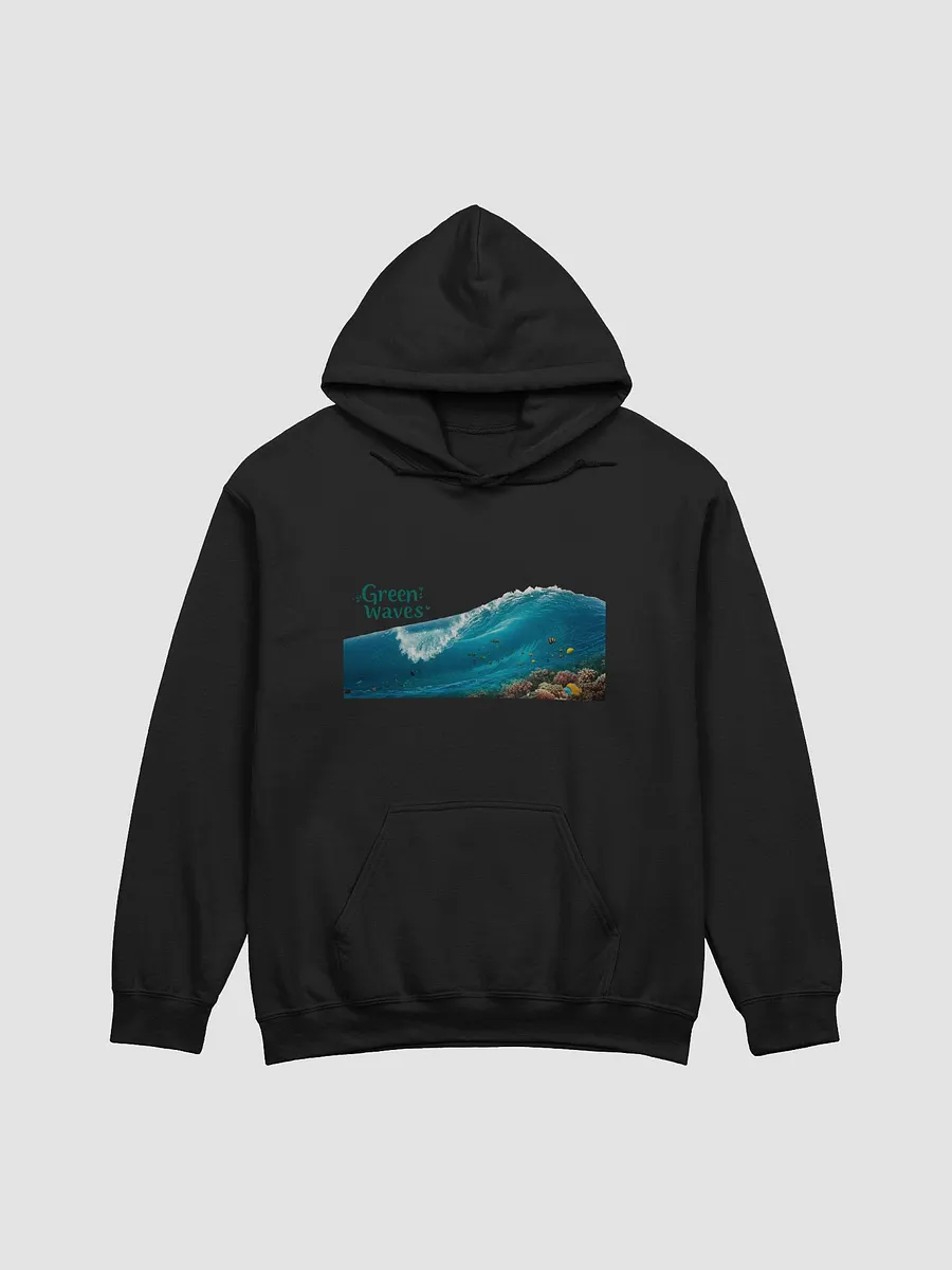 Ocean's Embrace Hoodie - Green Waves product image (4)
