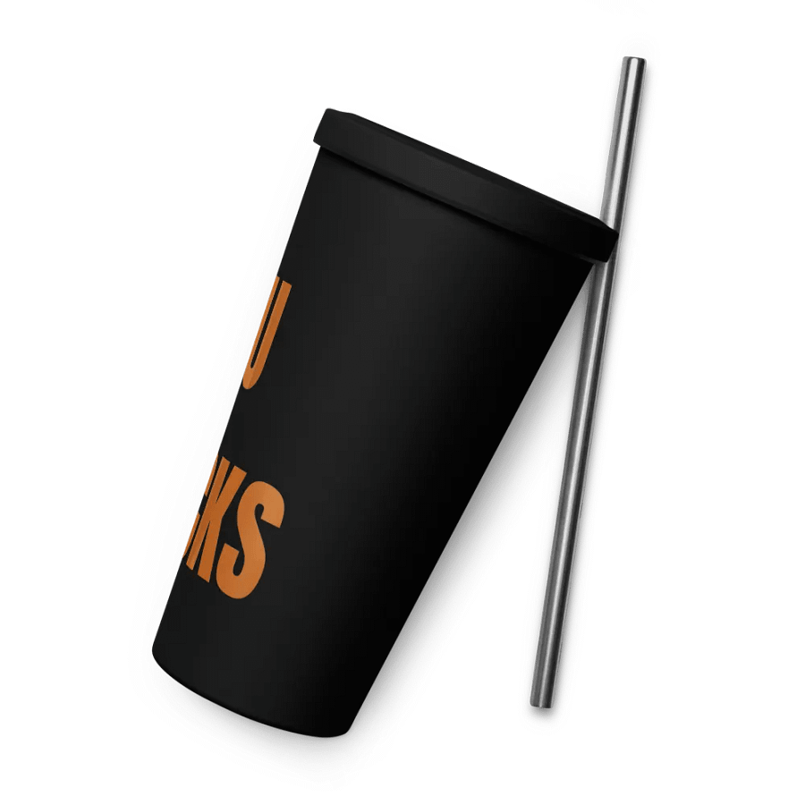 OU Sucks Bold Orange Insulated Tumbler product image (8)