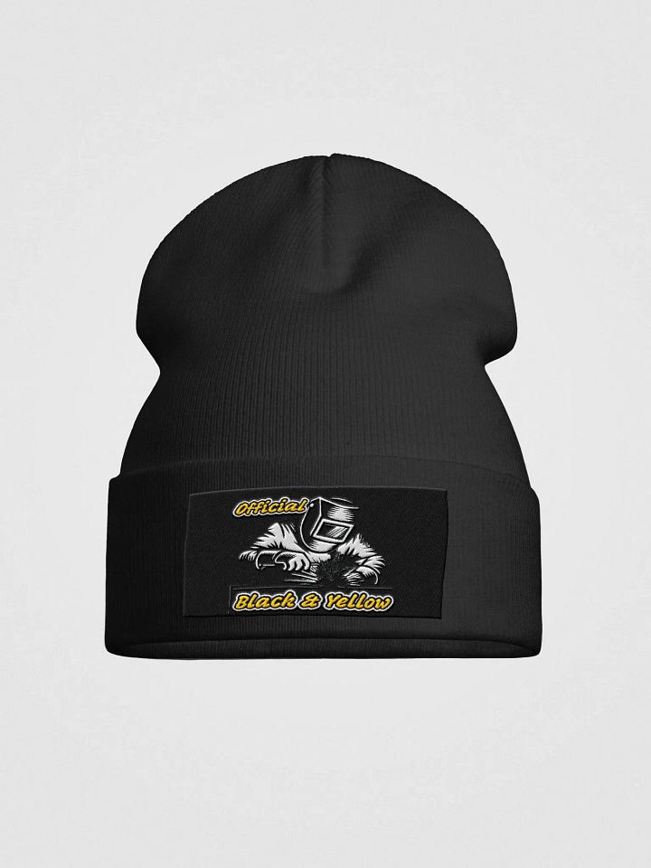 Official Black & Yellow Steel Sparks Knit Beanie product image (1)