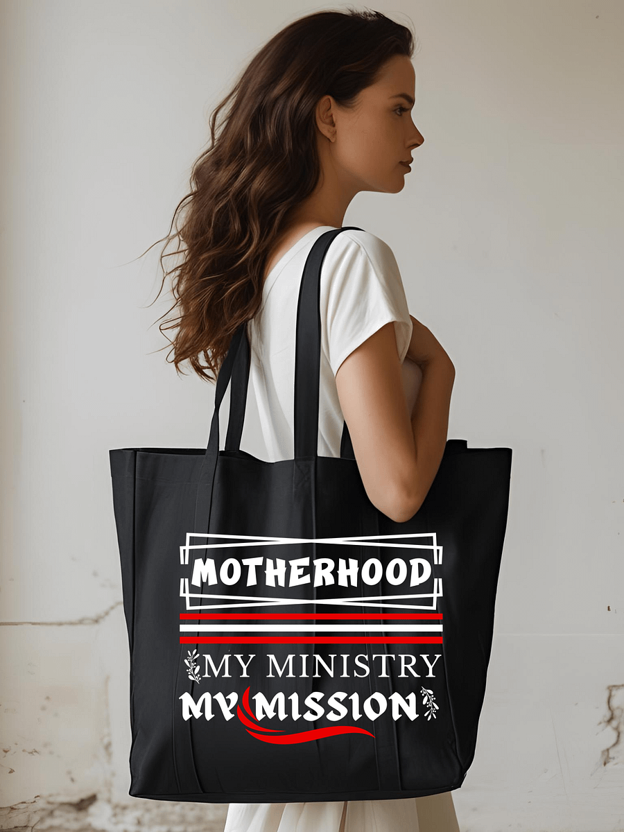 Motherhood Vibes, Eco Tote Bag. product image (1)