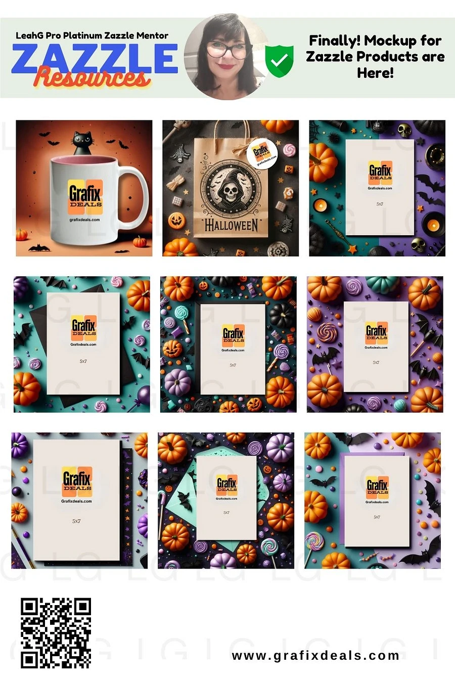 Print on Demand Trends | 36 x Halloween Product Mockup Templates for Zazzle Cover Images product image (3)