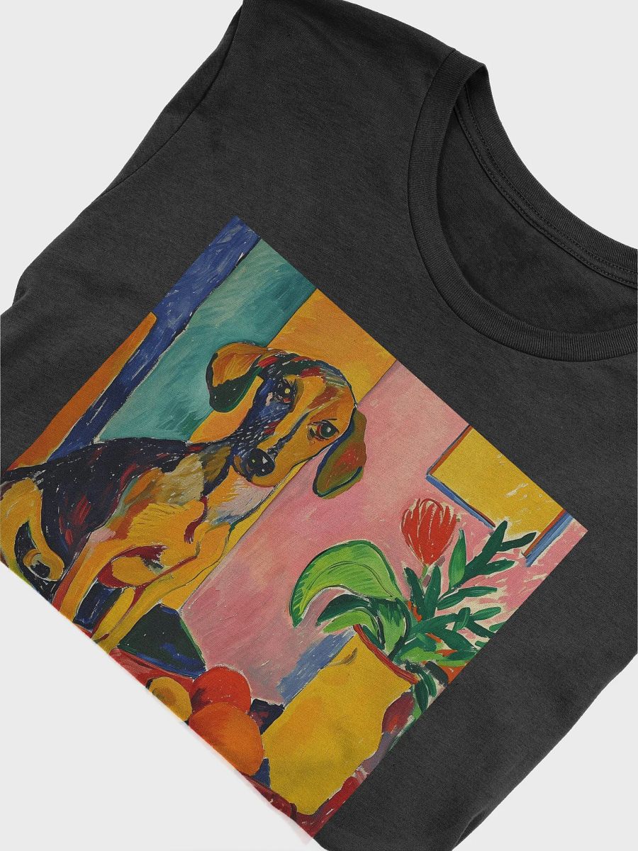 Fauvist Dog T-Shirt | Vibrant Abstract Art Dog Lover Tee | Unique Gift for Pet Owners and Art Enthusiasts product image (5)