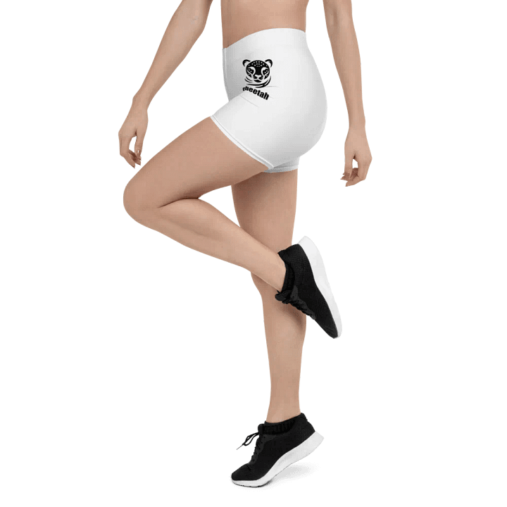 cheetah shorts white product image (2)