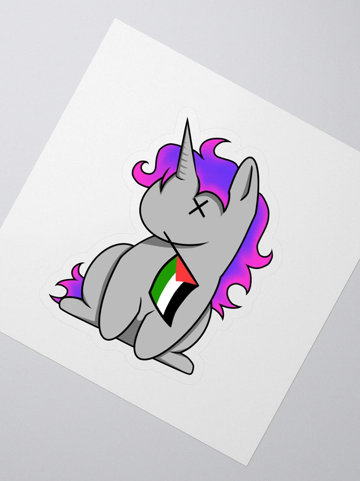 Free Palestine! Unicorn Logo Sticker product image (2)