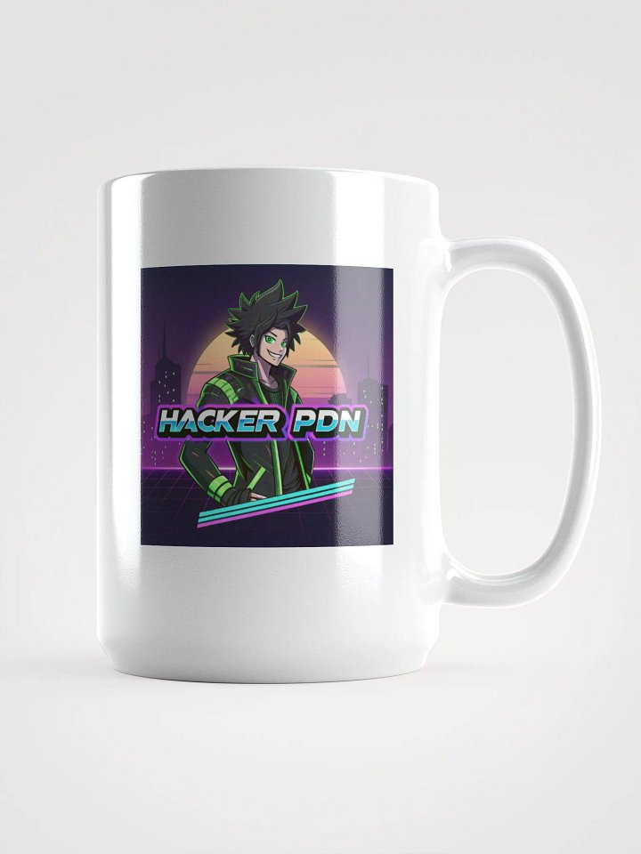 Neon Hacker City Mug product image (1)