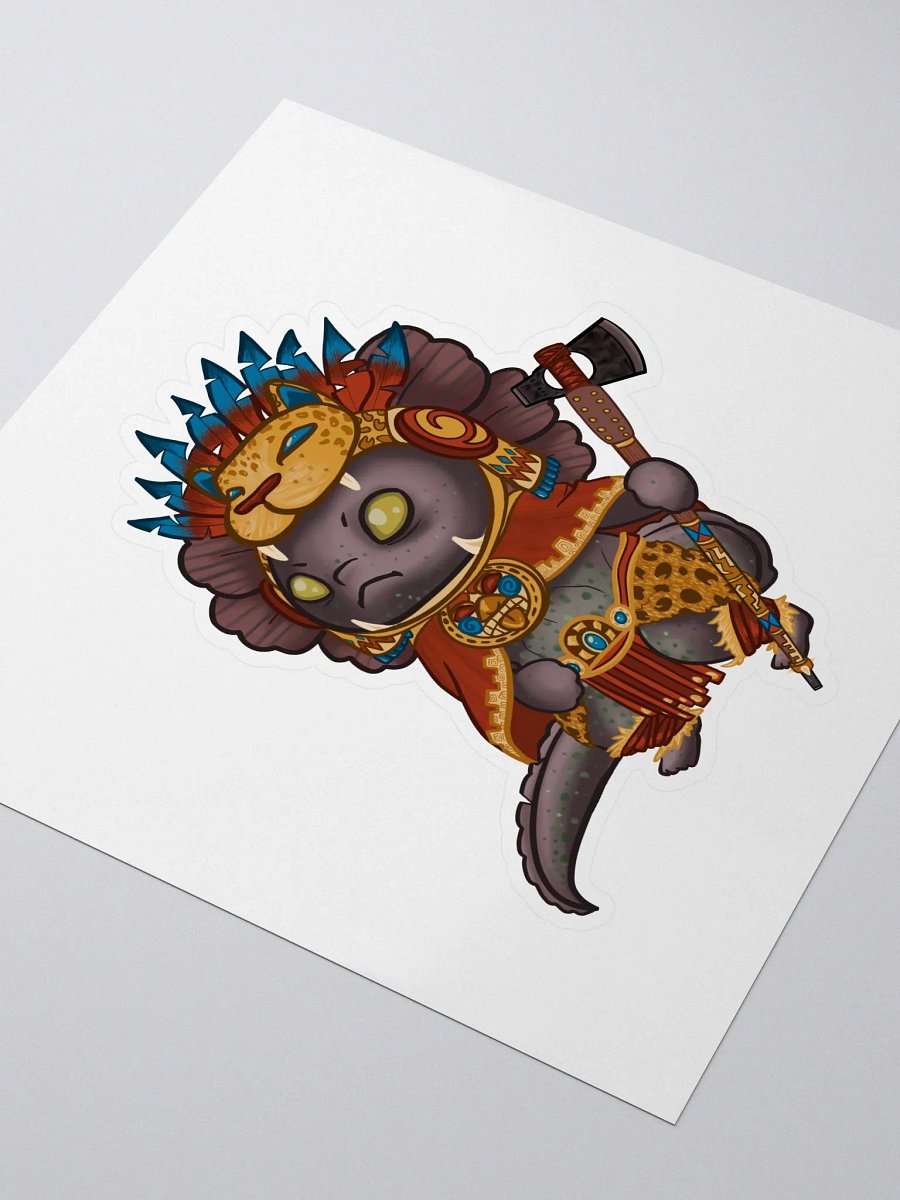 Aztec Axe-olotl Sticker product image (3)